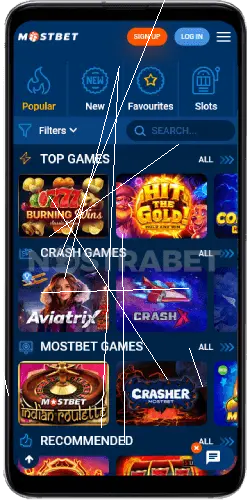 Mosbet Android APK ekran görüntüsü